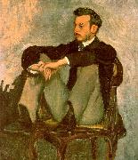 Frederic Bazille Portrait of Renoir oil painting artist